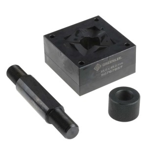 Greenlee Hydraulic Punch & Die Set, 45 x 45 mm Square Hole Size, Cutting Capacity 3.5 mm, Model 50115723