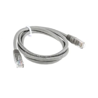 RS PRO Cat5e Ethernet Cable 1 m Grey RJ45 Male to RJ45 Male U/UTP PVC 405-5379