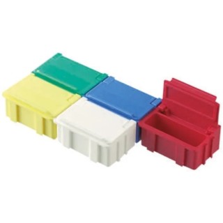 Licefa Yellow ABS Compartment Box 21 mm x 42 mm x 29 mm 287-1135