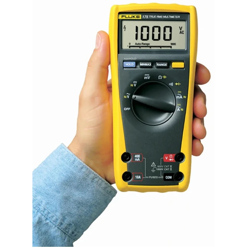 Fluke Handheld Digital Multimeter True RMS 10 A, 1 kV FLUKE 175