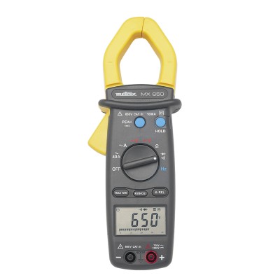 Metrix Clamp Meter with 1 kA AC/DC Current, 1000 V DC, 600 V AC, CAT III Safety MX0650-Z