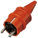 MENNEKES 16A 230V Type F German Schuko Mains Plug Orange Cable Thermoplastic Screw 10837