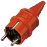 MENNEKES 16A 230V Type F German Schuko Mains Plug Orange Cable Thermoplastic Screw 10837