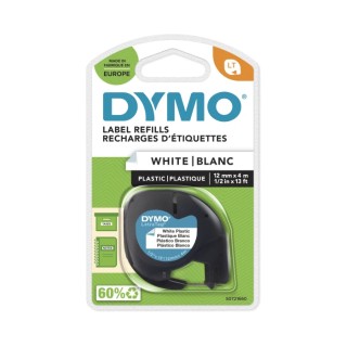Dymo Black on White Label Printer Tape 12 mm Width 4 m Length S0721660