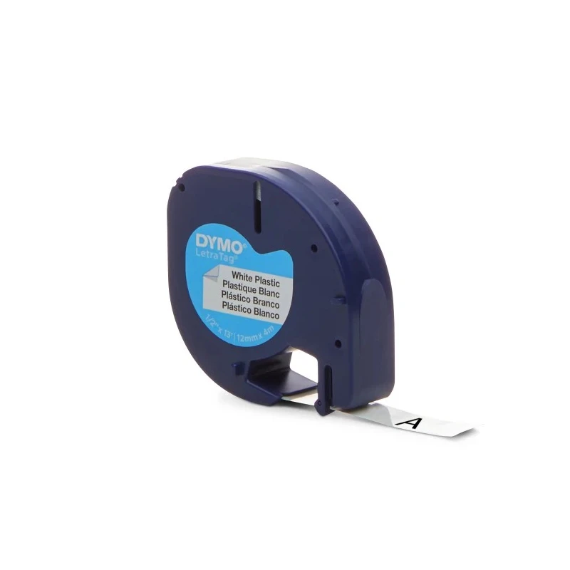 Dymo Black on White Label Printer Tape 12 mm Width 4 m Length S0721660