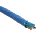 Belden Cat6 Ethernet Cable 23AWG Solid Copper Low Smoke Zero Halogen Blue 100m 72V DC 7812ENH