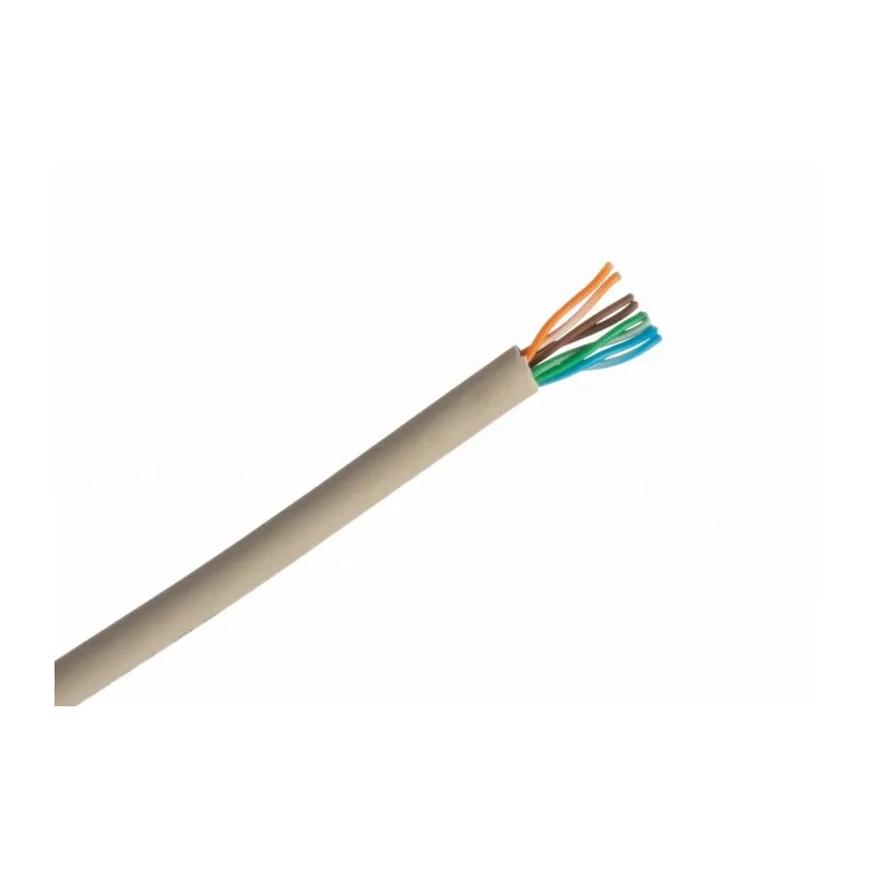 Belden Cat5e Unscreened Low Smoke Zero Halogen Ethernet Cable 100 m 24AWG Solid Copper Conductor 8 Core Grey 1583ENH