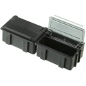 Licefa Grey Transparent ABS Compartment Box 21 mm x 42 mm x 29 mm SMD-BOX N 2-6-6-10-1L