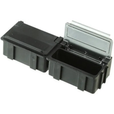 Licefa Grey Transparent ABS Compartment Box 21 mm x 42 mm x 29 mm SMD-BOX N 2-6-6-10-1L