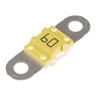 Littelfuse 60A Yellow Car Fuse 32V DC BF1 Series 2000A Breaking Capacity 153.5631.5601