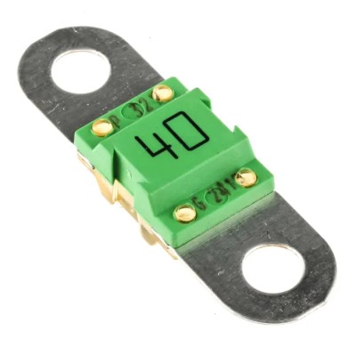 Littelfuse 40A Green Car Fuse 32V dc Thermoplastic Body Time Delay BF1 Series 153.5631.5401