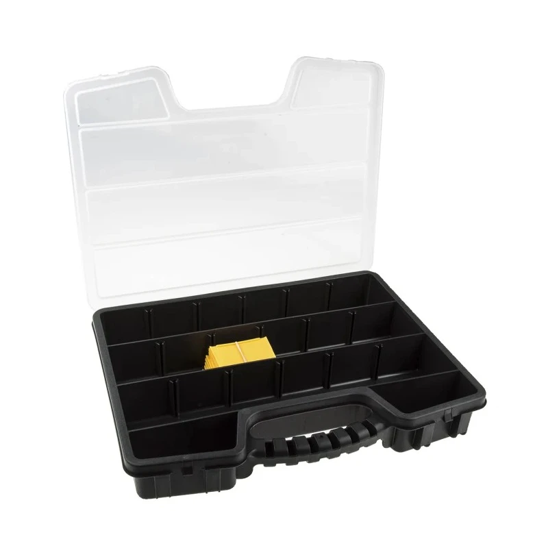 RS PRO Adjustable Compartments 17 Cell Polypropylene Compartment Box 60mm x 395mm x 305mm 435-0179