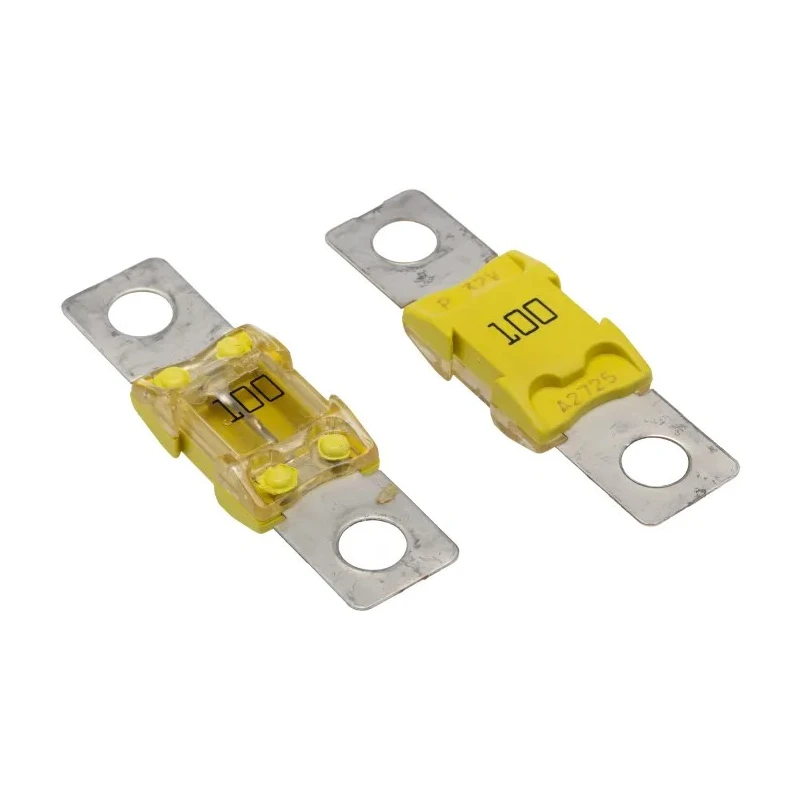 Littelfuse 100A Yellow Car Fuse 32V dc Thermoplastic Time Delay BF2 Series 153.5395.6101