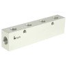 Legris Double Sided Anodised Aluminium Pneumatic 8 Outlet Manifold 3313 10 13 04