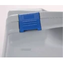 RS PRO Plastic Transit Case, Smooth Finish, Lockable, Grey, Polypropylene, 450 mm x 140 mm x 360 mm 435-9700
