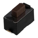 APEM Brown Tactile Switch Button SPST 50mA 12 V dc Surface Mount 1.5 mm Actuator Length DTSM32NV