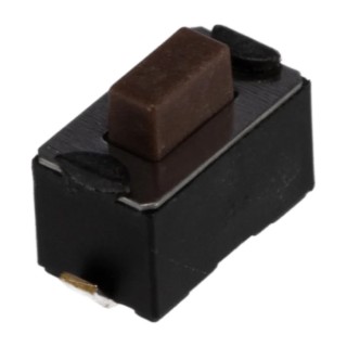 APEM Brown Tactile Switch Button SPST 50mA 12 V dc Surface Mount 1.5 mm Actuator Length DTSM32NV