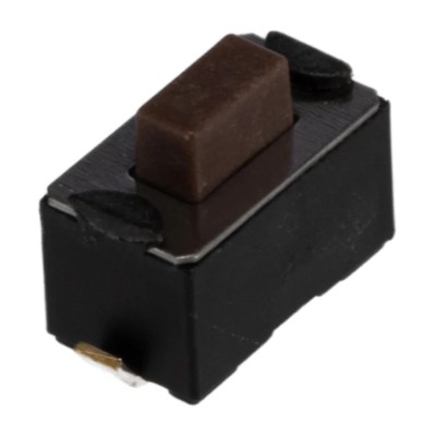 APEM Brown Tactile Switch Button SPST 50mA 12 V dc Surface Mount 1.5 mm Actuator Length DTSM32NV