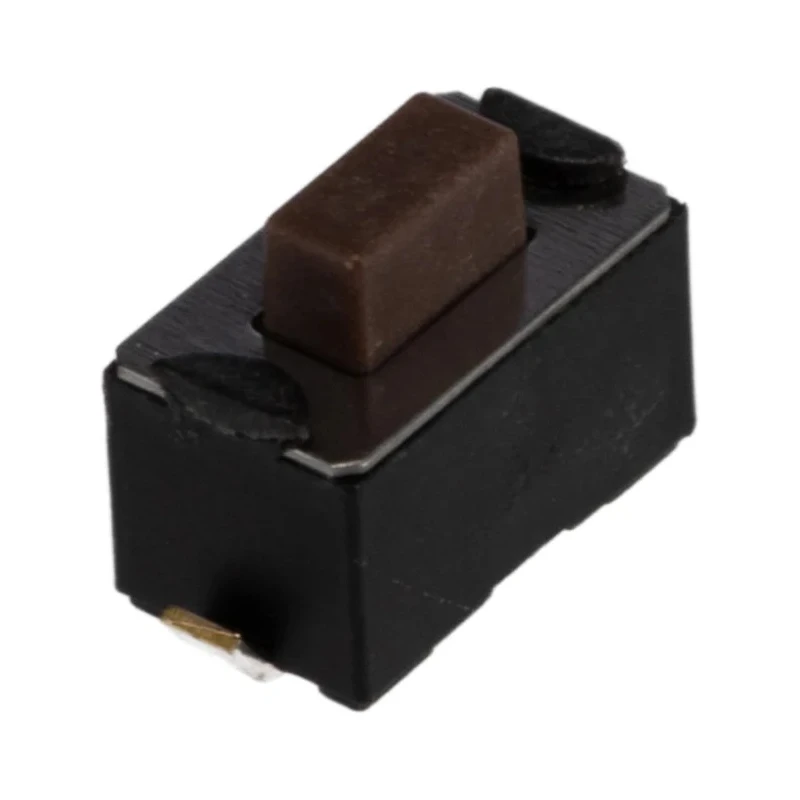 APEM Brown Tactile Switch Button SPST 50mA 12 V dc Surface Mount 1.5 mm Actuator Length DTSM32NV