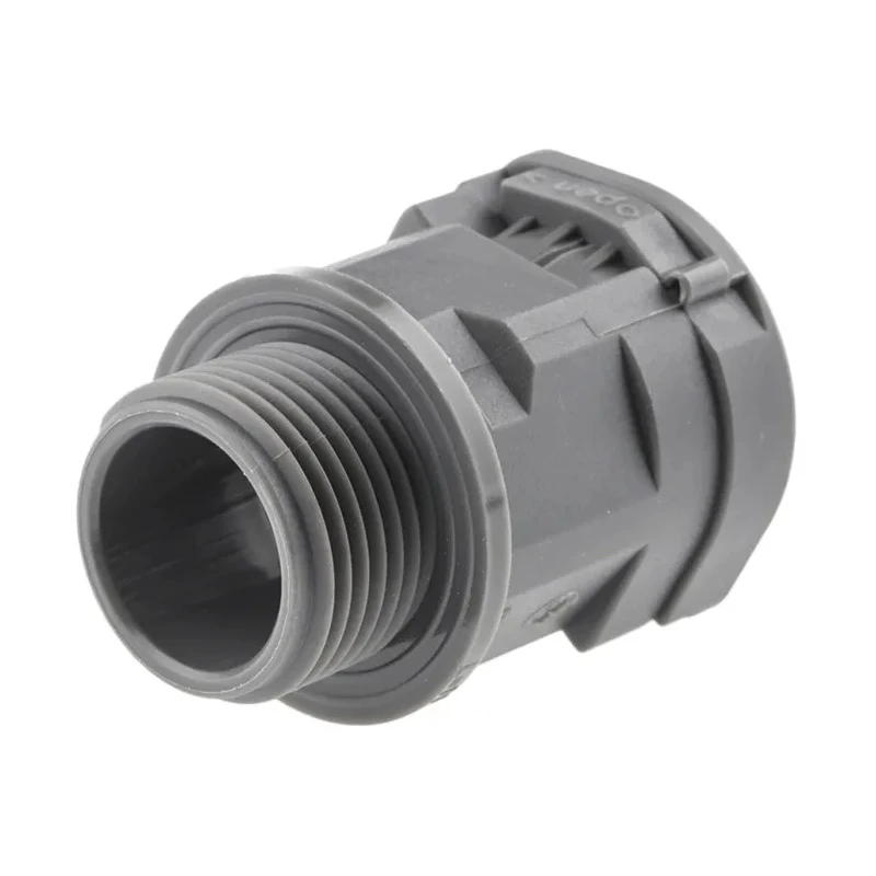 PMA Industrial Polyamide 6 Grey Conduit Fitting, 20 mm Nominal Size, M20 Thread, IP66 Rated SLND-M207