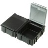 Licefa Grey Transparent ABS Compartment Box 15 mm x 37 mm x 41 mm SMD-BOX N 3-6-6-10-1LS