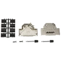 TE Connectivity Zinc Angled D-Sub Backshell 25 Way Strain Relief ADK Series 5-1478763-3