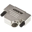 TE Connectivity Zinc Angled D-Sub Backshell 25 Way Strain Relief ADK Series 5-1478763-3