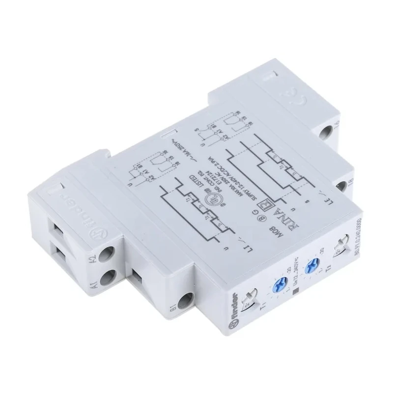 Finder 80 Series DIN Rail Timer Relay, Multifunction, 1-Contact, 12 to 240 V AC/DC Supply, 16A Contact 80.91.0.240.0000