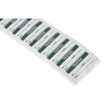 RS PRO Pre-Printed Adhesive Label 38 mm x 16 mm Dark Green Text on White Background Quantity 140 Per Pack 450-6007