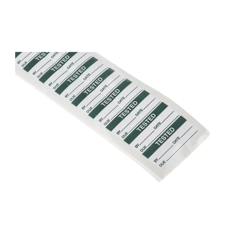 RS PRO Pre-Printed Adhesive Label 38 mm x 16 mm Dark Green Text on White Background Quantity 140 Per Pack 450-6007