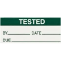 RS PRO Pre-Printed Adhesive Label 38 mm x 16 mm Dark Green Text on White Background Quantity 140 Per Pack 450-6007