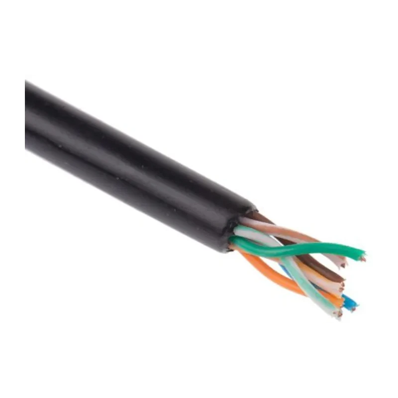 Brad from Molex RJCAB-C Cat5e Screened Stranded Cable, 100 m, Polyurethane Jacket, Black Cat5e