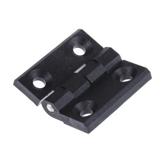 Pinet Black Polyamide Butt Hinge Screw Fixing 40 mm x 40 mm x 5 mm 54-A-3029