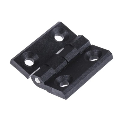 Pinet Black Polyamide Butt Hinge Screw Fixing 40 mm x 40 mm x 5 mm 54-A-3029