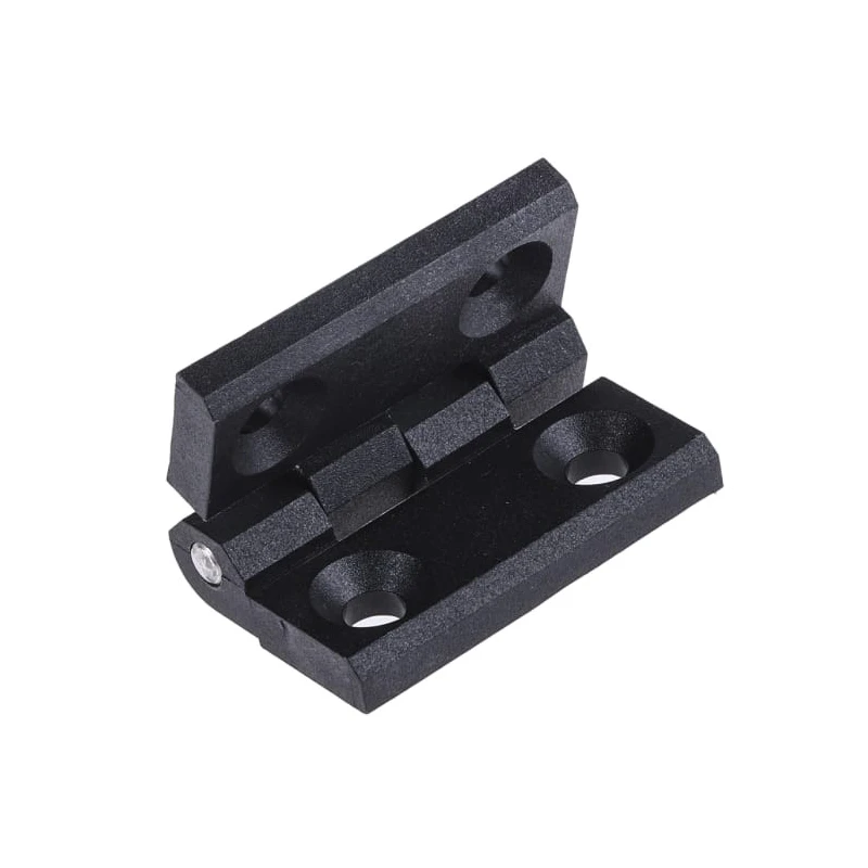 Pinet Black Polyamide Butt Hinge Screw Fixing 40 mm x 40 mm x 5 mm 54-A-3029