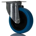 Tente Swivel Castor 250 kg Capacity 125 mm Wheel Elastic Tyre 3470UFR125P62BLUE