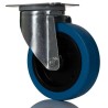Tente Swivel Castor 250 kg Capacity 125 mm Wheel Elastic Tyre 3470UFR125P62BLUE