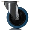 Tente Swivel Castor 250 kg Capacity 125 mm Wheel Elastic Tyre 3470UFR125P62BLUE