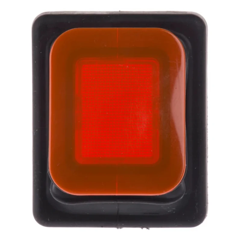 RS PRO Illuminated DPST On-Off On-Off Rocker Switch Panel 16A 250V AC 28V DC IP65 Red Actuator 456-1694