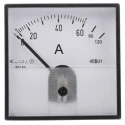 HOBUT Analogue Panel Ammeter 120 A AC Moving Iron, 72 mm x 72 mm PD72MIS5A2/2-001 0/60/120A