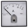 HOBUT Analogue Panel Ammeter 120 A AC Moving Iron, 72 mm x 72 mm PD72MIS5A2/2-001 0/60/120A