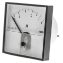 HOBUT Analogue Panel Ammeter 10 A AC 72 mm x 72 mm Moving Iron PD72MIS5A2/2-001 0/5/10A