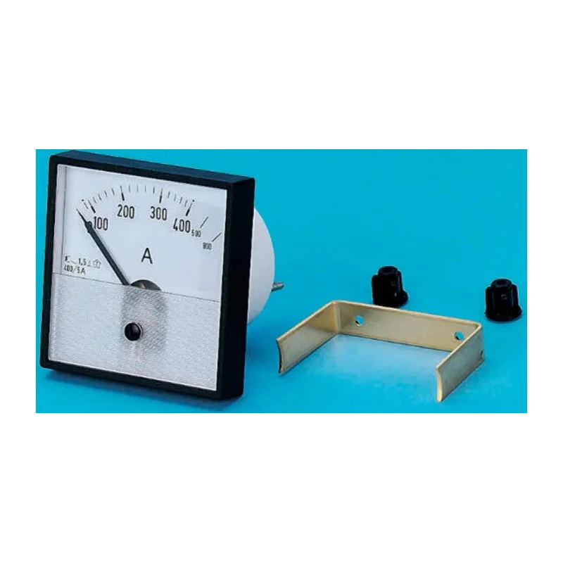 HOBUT Analogue Panel Ammeter 600 A AC Moving Iron, 72 mm x 72 mm, PD72MIS5A2/2-001 0/300/600A