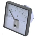 HOBUT Analogue Panel Ammeter 160 A AC Moving Iron, 72 mm x 72 mm PD72MIS5A2/2-001 0/80/160A