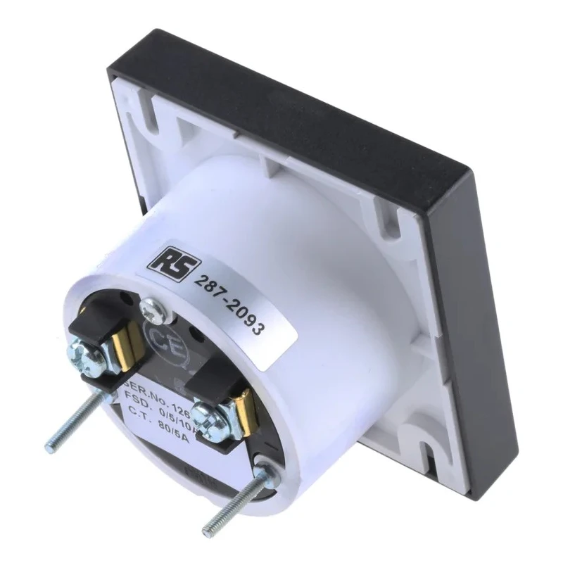 HOBUT Analogue Panel Ammeter 160 A AC Moving Iron, 72 mm x 72 mm PD72MIS5A2/2-001 0/80/160A
