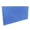 RS PRO Steel Storage Bin Bench Stand, 600 mm x 1000 mm x 500 mm, Blue 448-5376
