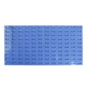 RS PRO Steel Storage Bin Bench Stand, 600 mm x 1000 mm x 500 mm, Blue 448-5376