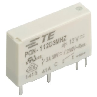 TE Connectivity PCB Power Relay 12V DC Coil 3A Switching Current SPST PCN-112D3MHZ