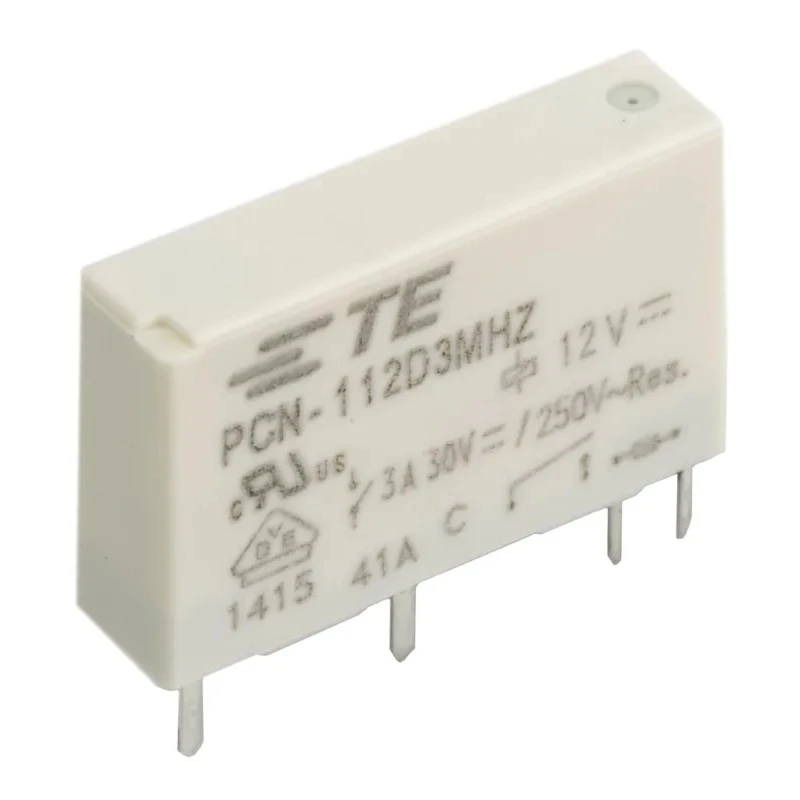 TE Connectivity PCB Power Relay 12V DC Coil 3A Switching Current SPST PCN-112D3MHZ