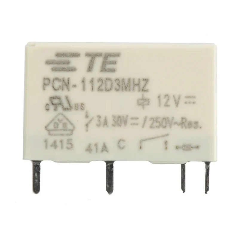 TE Connectivity PCB Power Relay 12V DC Coil 3A Switching Current SPST PCN-112D3MHZ